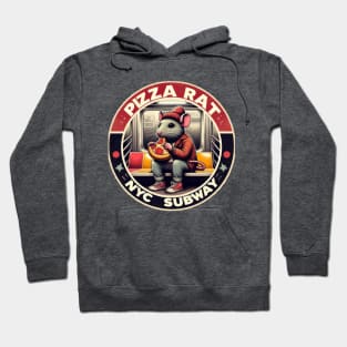 Pizza Rat New York Subway NYC Subway Train Hoodie